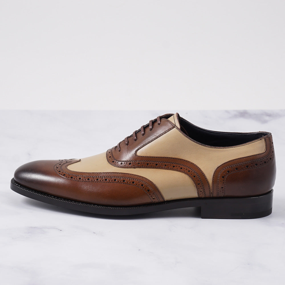 Ermenegildo Zegna Wingtip Oxford Dress Shoes for Men - Classic Business Formal & Wedding Leather Shoes - Perfect for Office, Interviews & Special Occasions