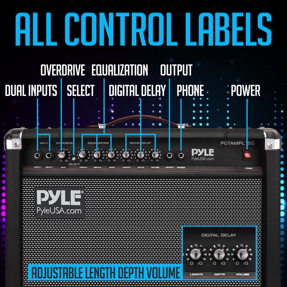 Best Portable Electronic Guitar Amplifier for Practice & Performance - Compact & Powerful Amp for Electric Guitars - Perfect for Home, Studio & Live Gigs