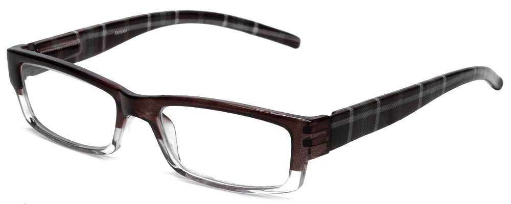 Calabria 743 Fashionable Designer Reading Glasses with Matching Case - Lightweight Eyewear for Reading, Computer Use & Daily Activities