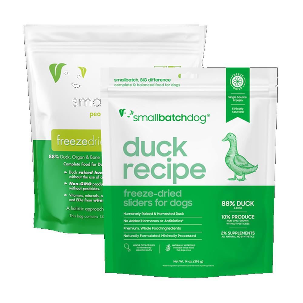 Premium Freeze Dried Humanely Raised Duck Dog Food - Grain-Free, High-Protein Natural Treats for Small & Large Dogs - Perfect for Training, Travel & Outdoor Adventures