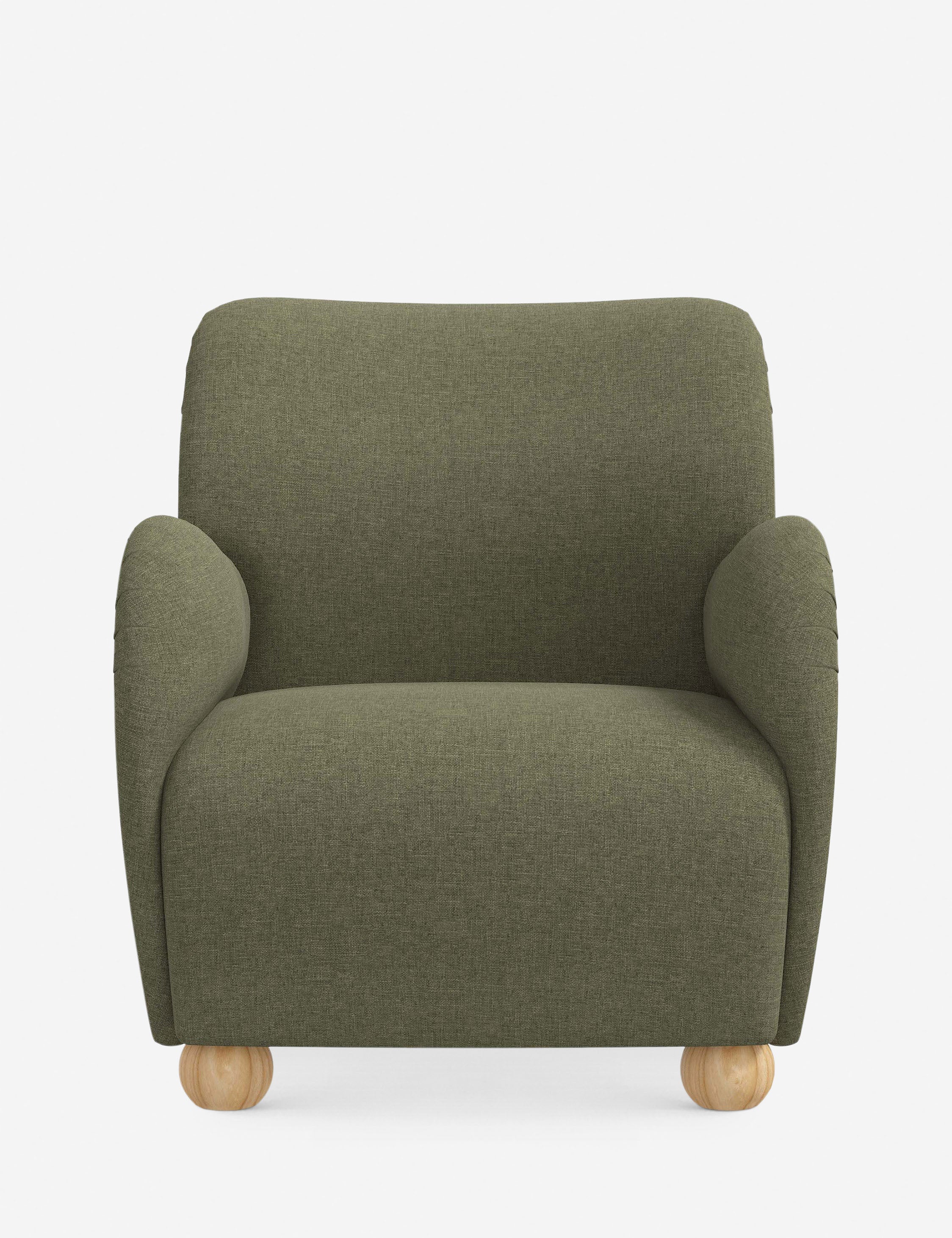 Baird Accent Chair - Modern Upholstered Lounge Chair for Living Room, Bedroom & Office - Comfortable Reading Chair with Sturdy Wooden Legs
