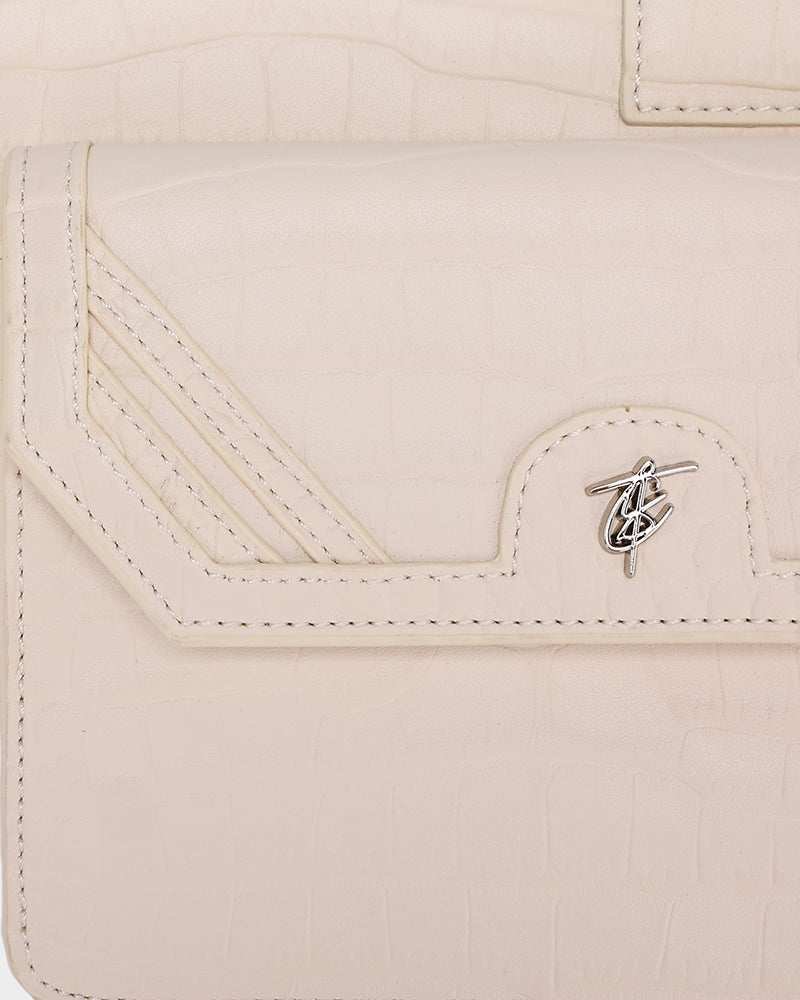 Blast Off Sling Bag - Cream White Crossbody Bag for Men & Women | Perfect for Travel, Hiking, and Everyday Use