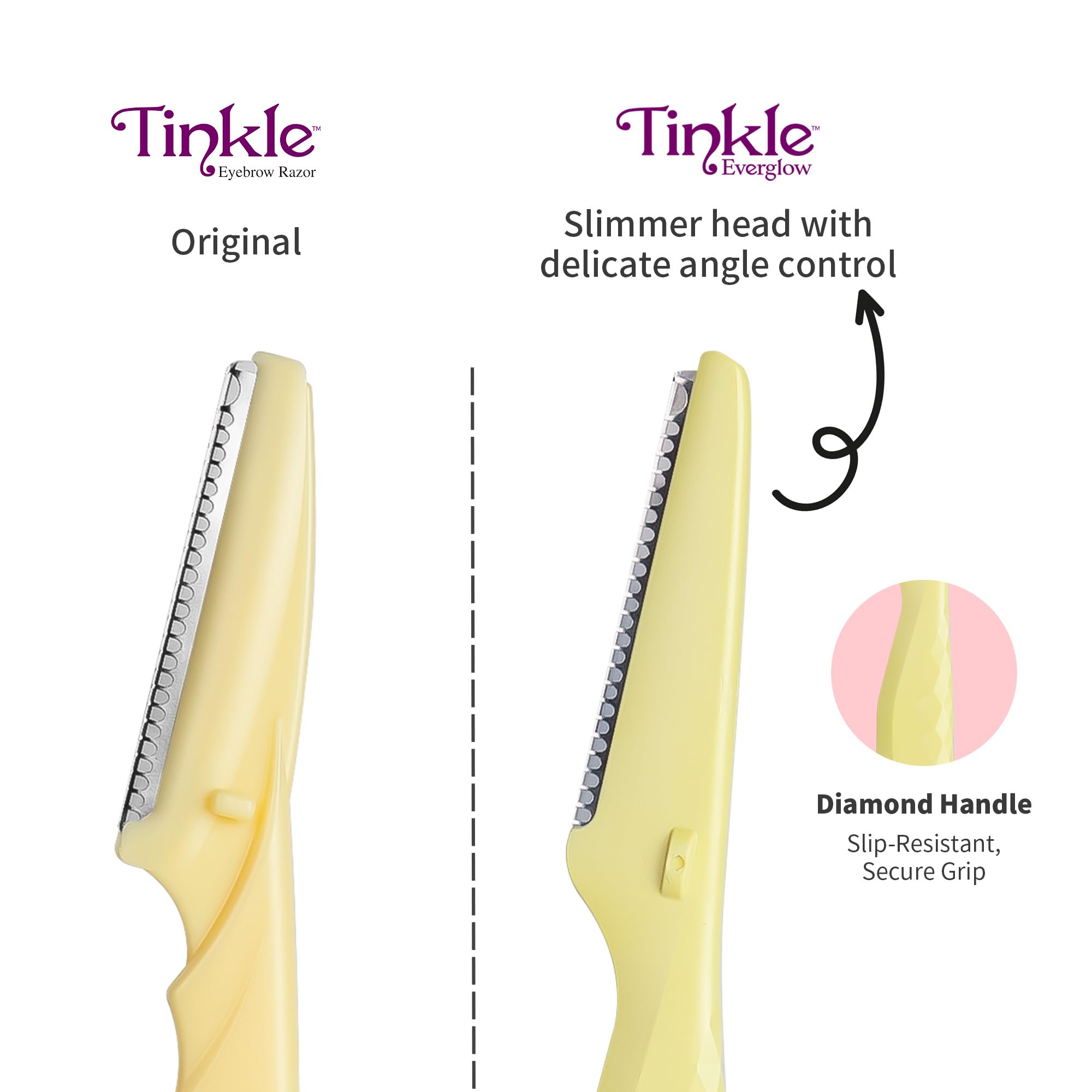 Tinkle Ultimate Dermaplaning Tool - 6 Pack Facial Razors for Peach Fuzz Removal & Exfoliation | Precision Eyebrow & Face Razor with Stainless Steel Safety Cover for Sensitive Skin | Perfect for At-Home Skincare Routine & Easter Gifts