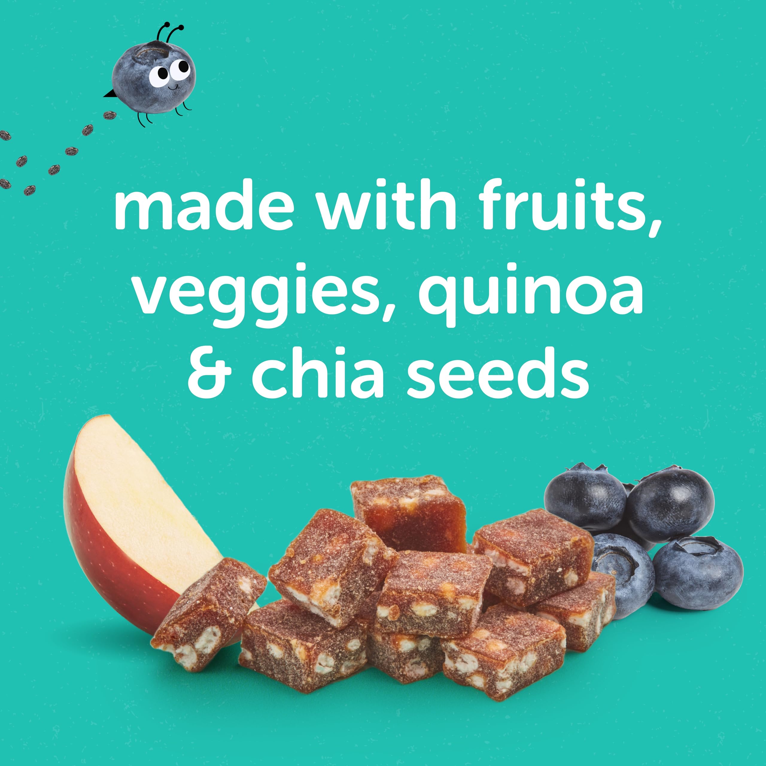 Beech-Nut Toddler Snacks Fruti Bites with Hidden Veggies, Quinoa & Chia - Healthy Fruit Snack Variety Pack for Babies & Toddlers (6 Boxes, 72 Individually Wrapped Packs) - Perfect for On-the-Go, Lunchboxes & Healthy Snacking