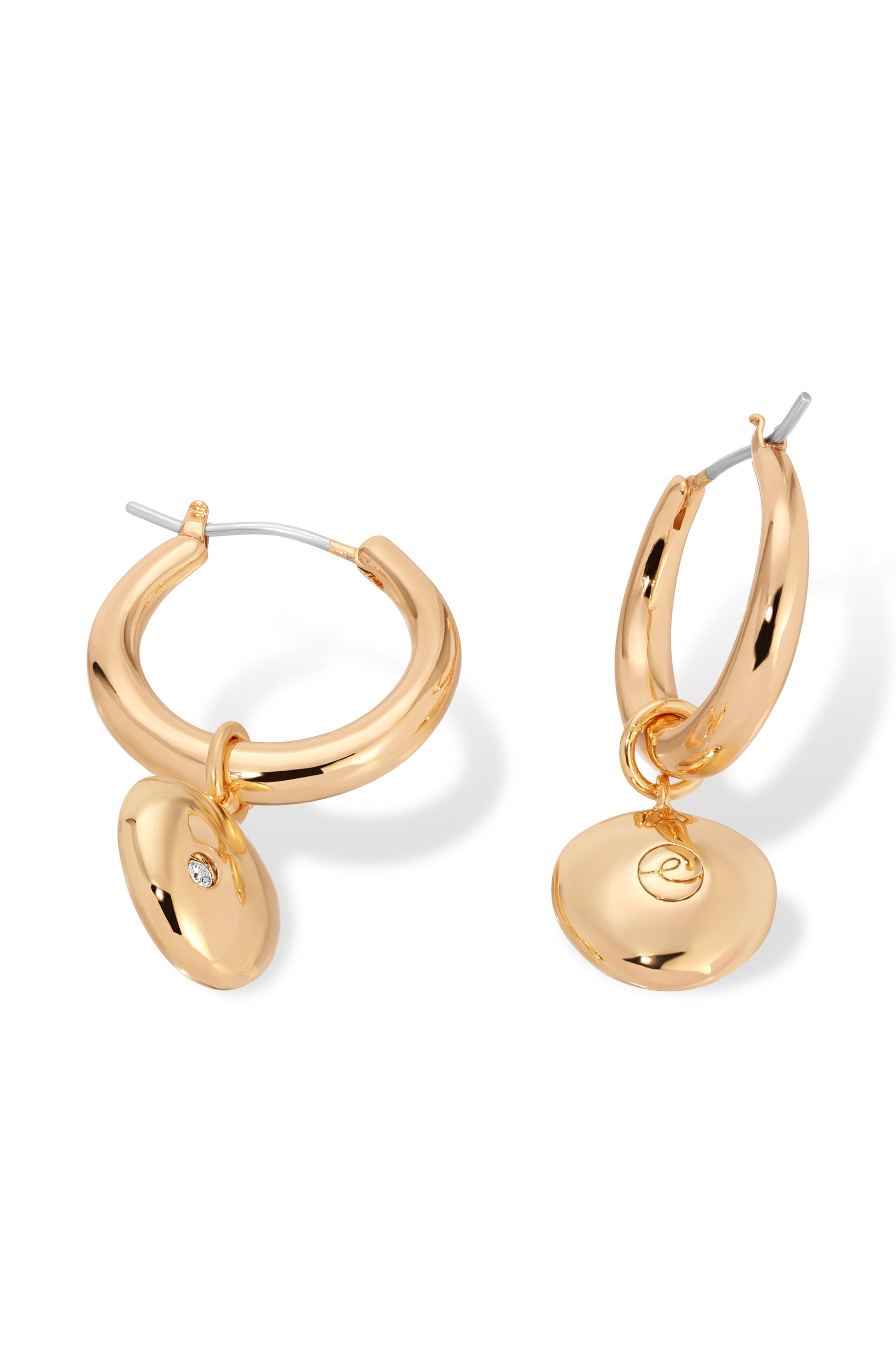 Polished Pebble Huggie Hoop Earrings for Women - Minimalist Stone Dangle Earrings for Everyday Wear | Perfect for Office, Date Night & Casual Outfits