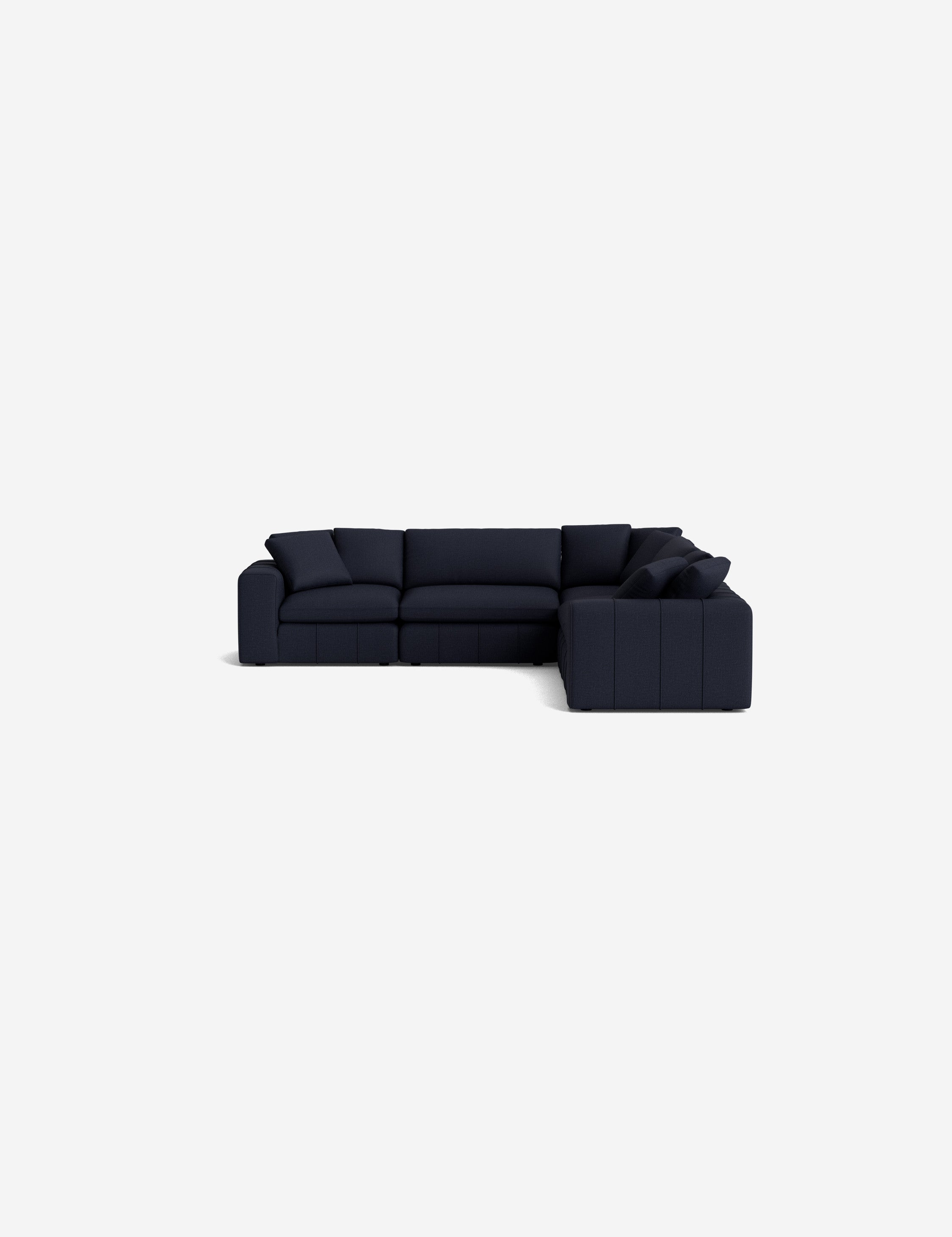 Capella Modular Corner Sectional Sofa - Modern L-Shaped Couch for Living Room, Reversible Design with Ottoman | Perfect for Small Spaces, Apartments & Home Theater Seating