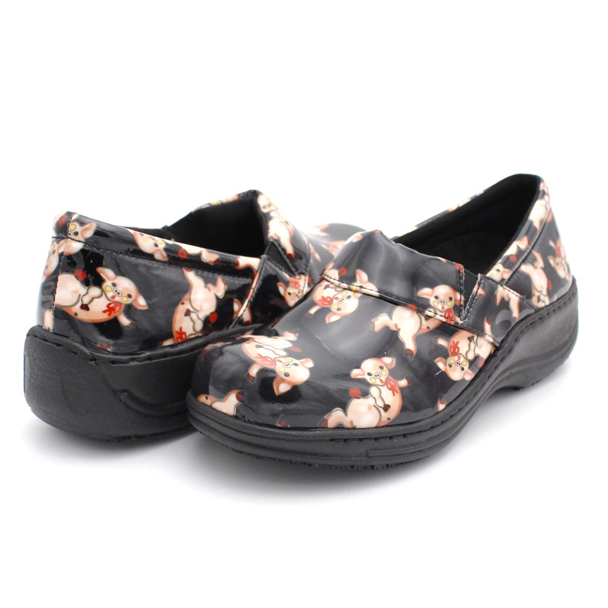 Laforst Women's Rachel Slip-Resistant Nursing & Waitress Shoes - Comfortable Manmade Upper Clogs for Healthcare & Food Service Professionals