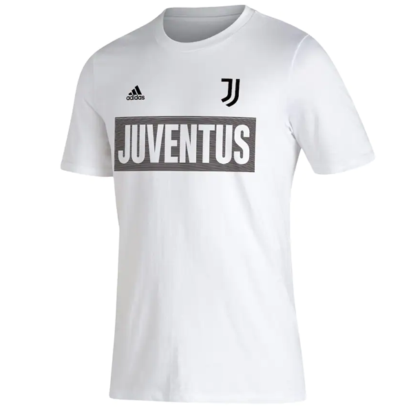 Adidas Juventus Dass T-Shirt for Men - Official Soccer Jersey, White & Black - Perfect for Football Fans, Match Days & Casual Wear