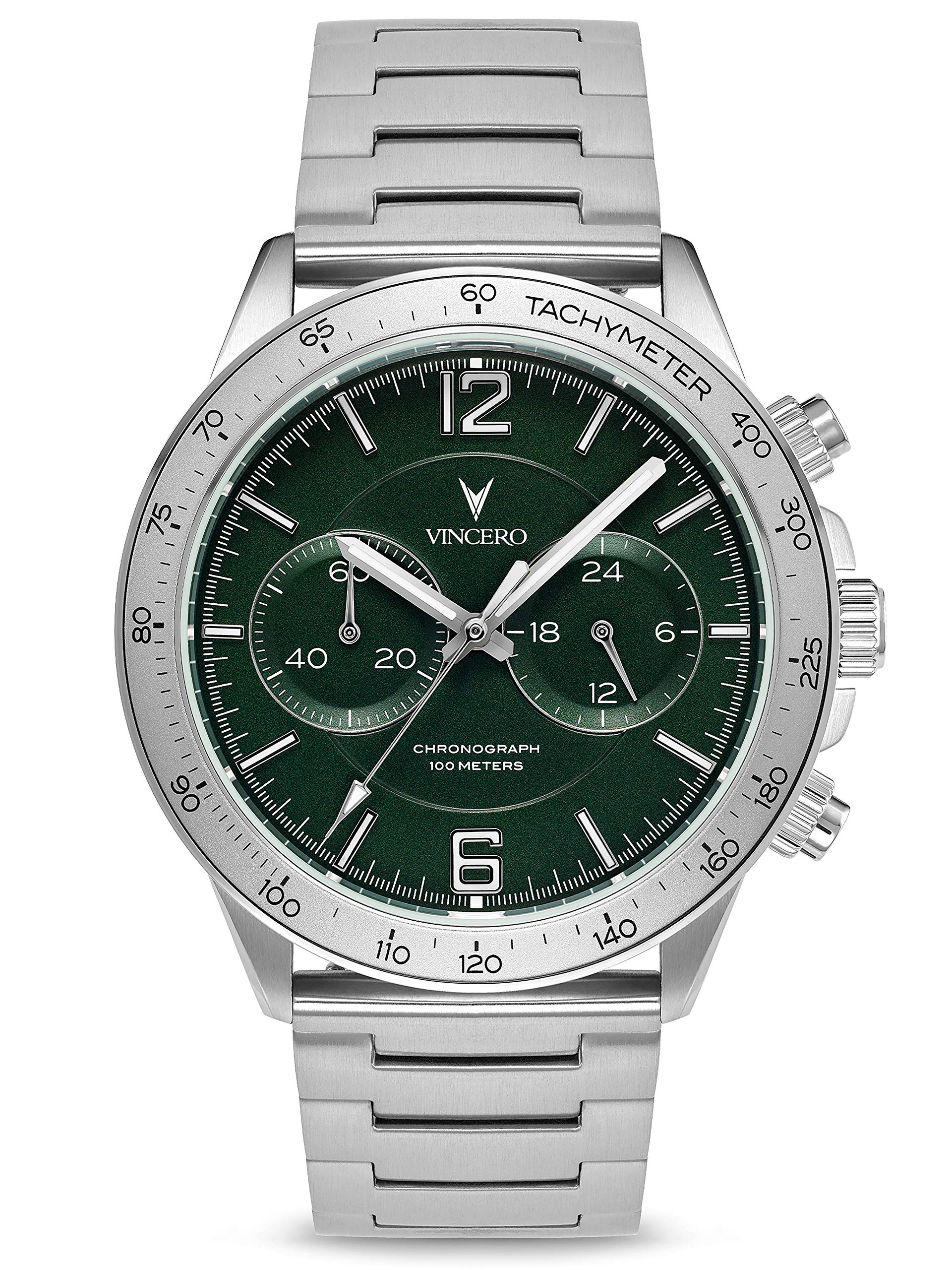 Vincero Apex Men's Luxury Chronograph Watch - 42mm Japanese Quartz Movement Wristwatch for Business, Formal & Casual Wear