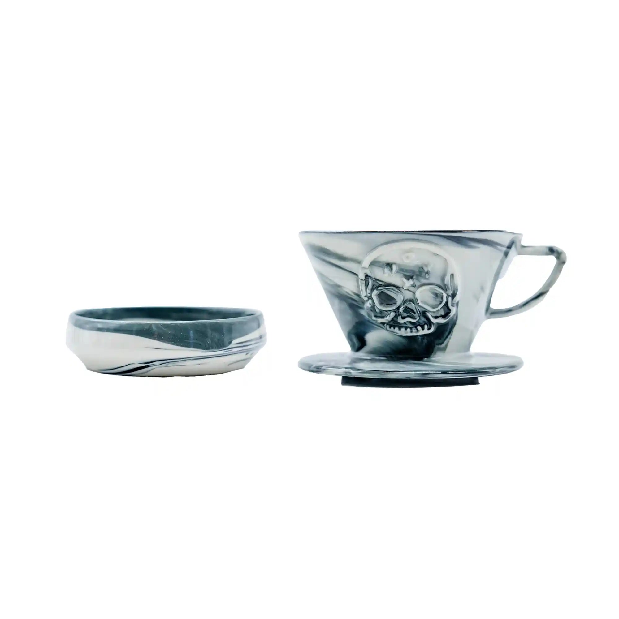 MK Dripper & Plate - Onyx Edition | Premium Coffee Accessories for Pour Over & Drip Brewing | Perfect for Home Baristas & Coffee Enthusiasts