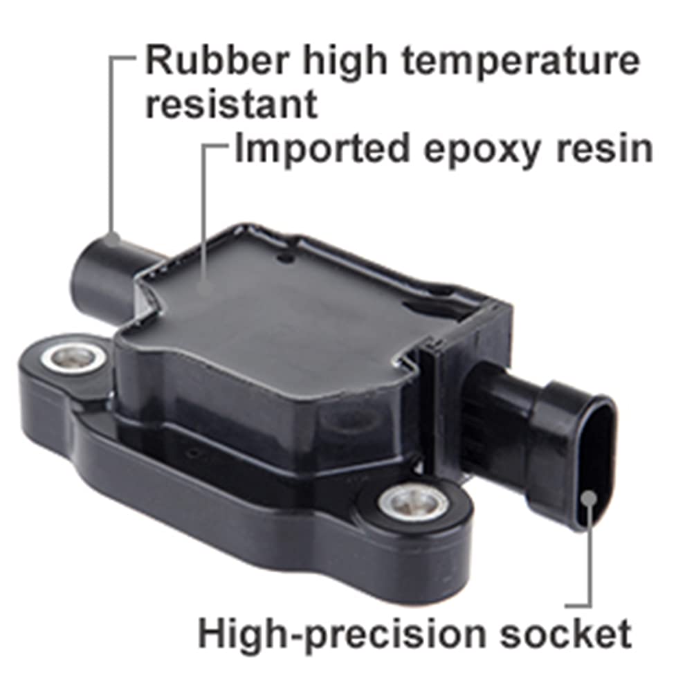 1 Set UF413 Ignition Coil Pack Compatible with 2008-2015 GMC Savana 2500 3-Door Cargo Van 4.8L V8 - Replaces D510C D513A 5C1554 - Engine Performance Upgrade for Smoother Starts & Better Fuel Efficiency
