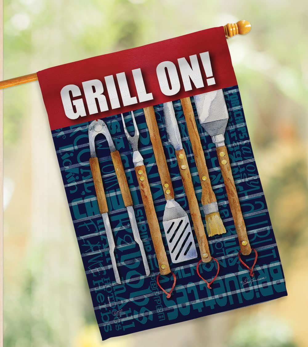 Breeze Decor Double-Sided House Flag Set - Summer Beach Pool Party Decor, Tropical Luau & Outdoor Garden Banner - Made in USA | Perfect for Backyard BBQs, Poolside Gatherings & Summer Festivals