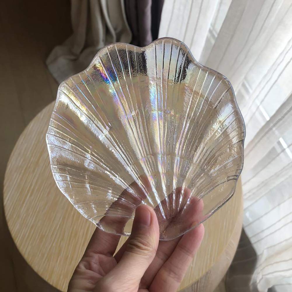 Sparkle Jewelry Dish - Iridescent Seashell Tray for Women | Bathroom & Vanity Organizer