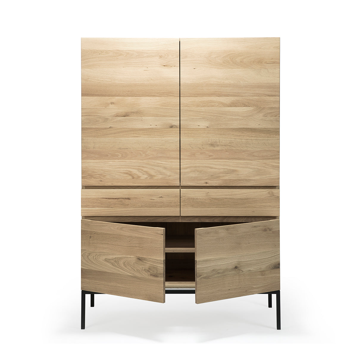 Stylish Ligna 4-Door Sideboard Buffet Cabinet - Modern Storage Solution for Dining Room, Living Room & Entryway