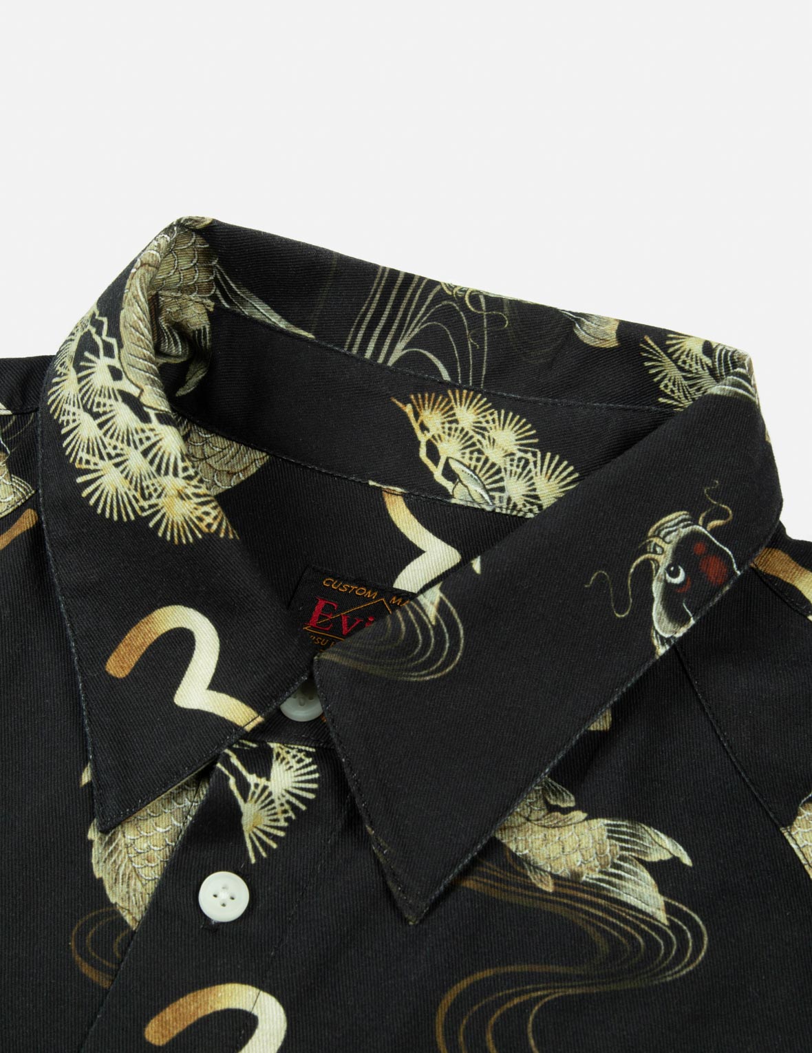 Stylish Allover Carp & Seagull Print Oversized Button-Down Shirt for Men & Women - Trendy Beachwear & Casual Street Fashion Outfit