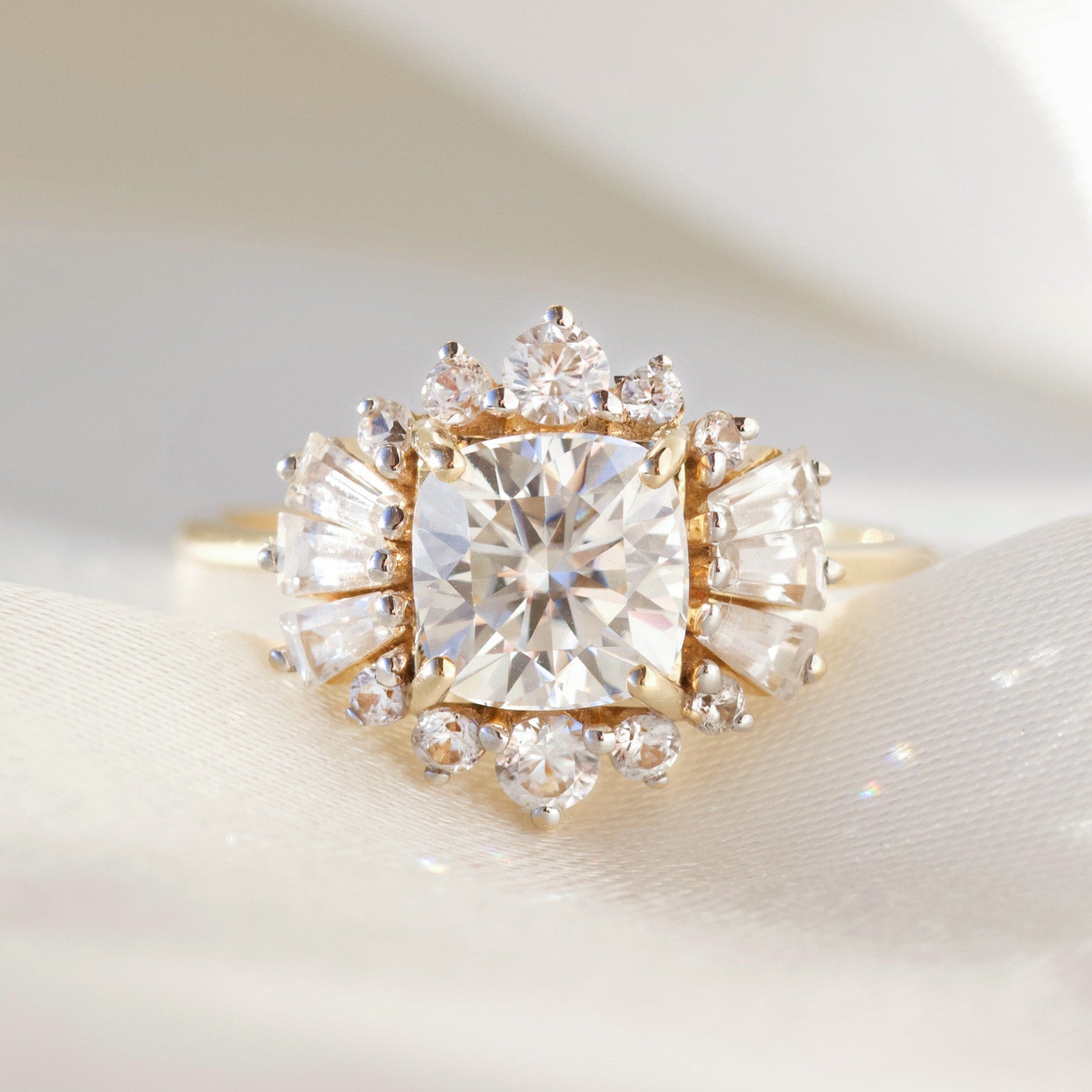 1.5ct Aria Moissanite Engagement Ring for Women - Durable & Sparkling Wedding Band - Perfect for Proposals, Anniversaries & Special Occasions