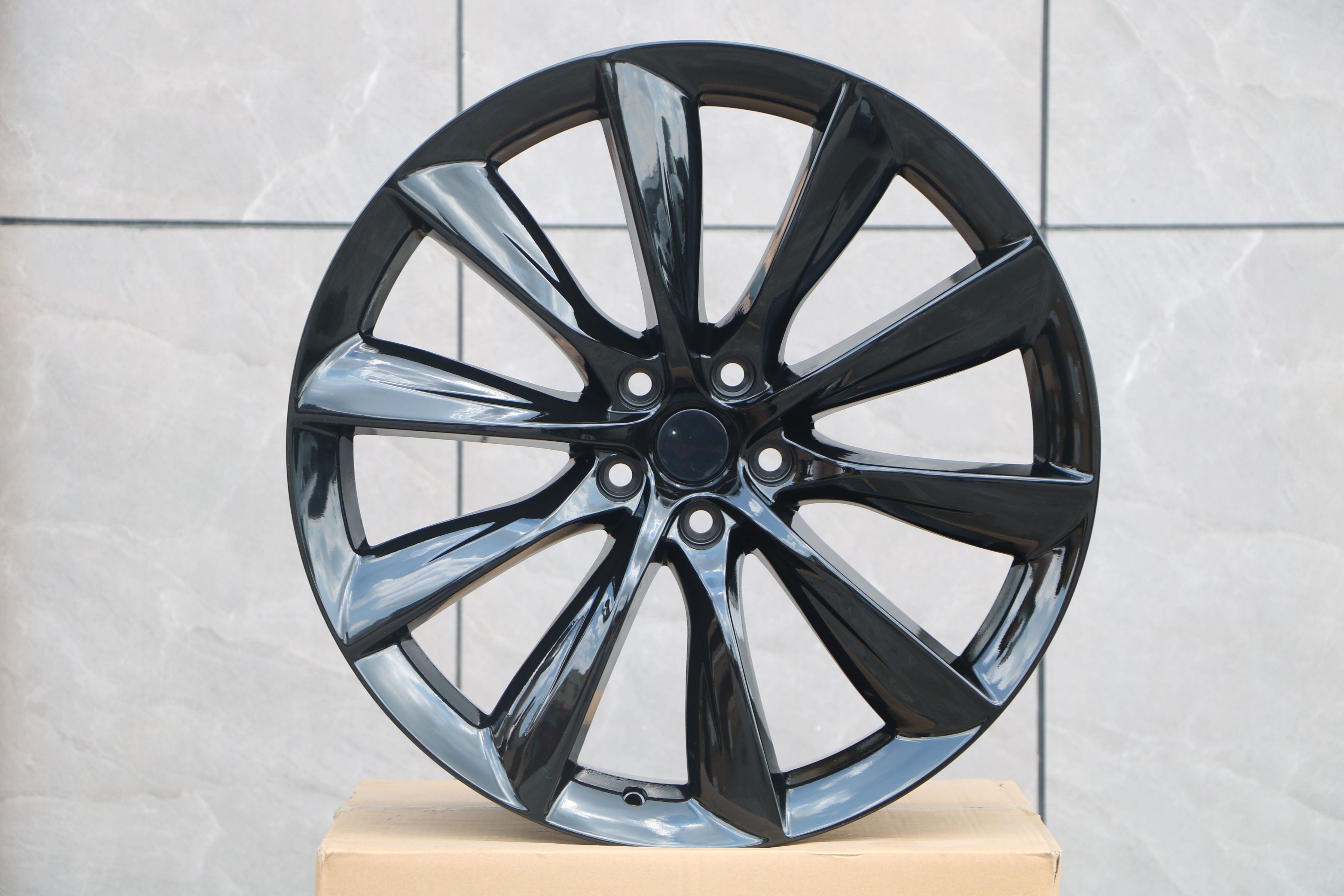 22-Inch Alloy Wheels for Tesla Model S & Model X - Premium Replacement Rims for Enhanced Performance & Style - Perfect for Road Trips & Luxury Driving