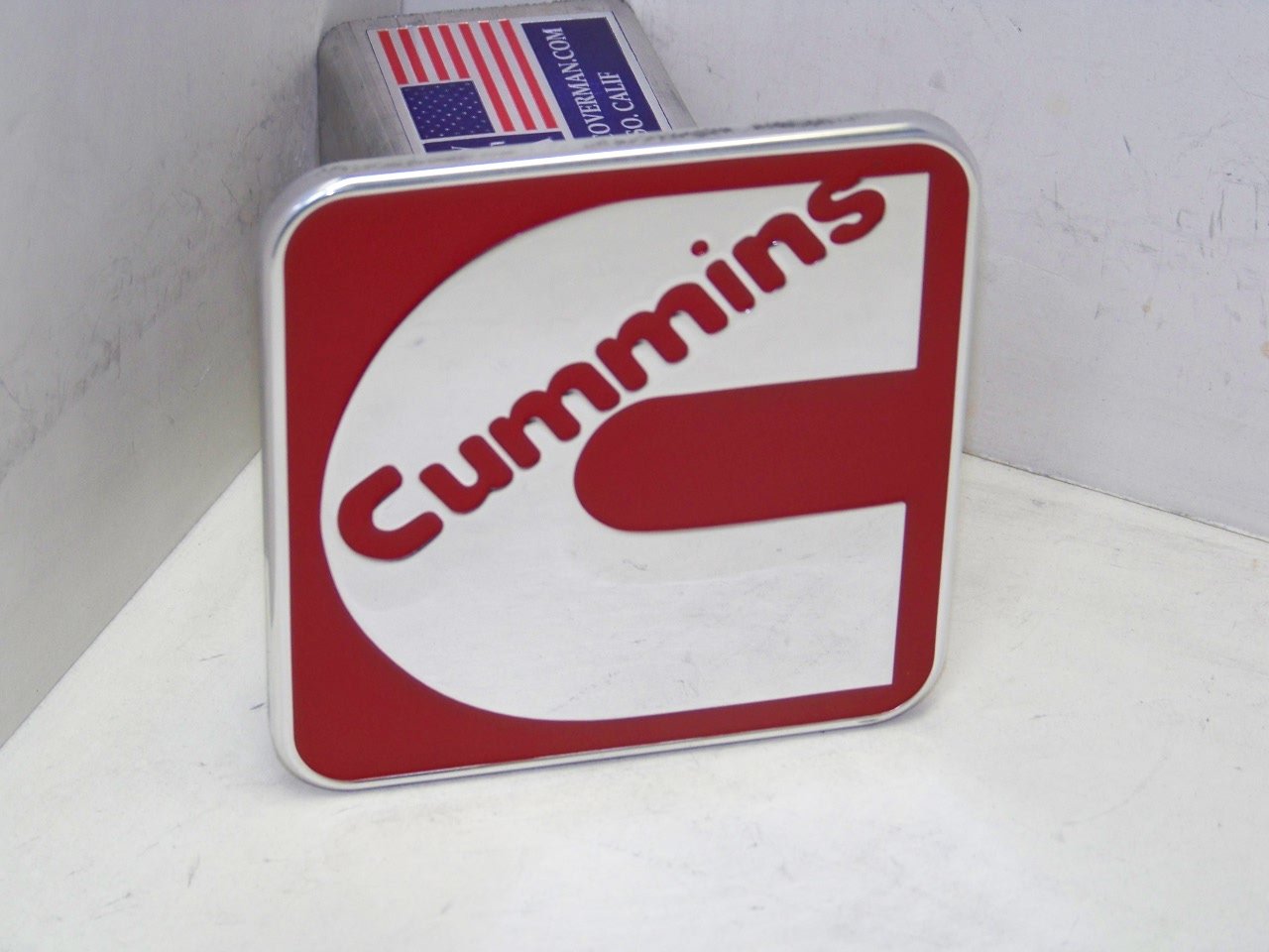 Cummins Diesel Hitch Cover - Red Heavy Duty Trailer Hitch Protector for Trucks & SUVs - Off-Road & Towing Accessories