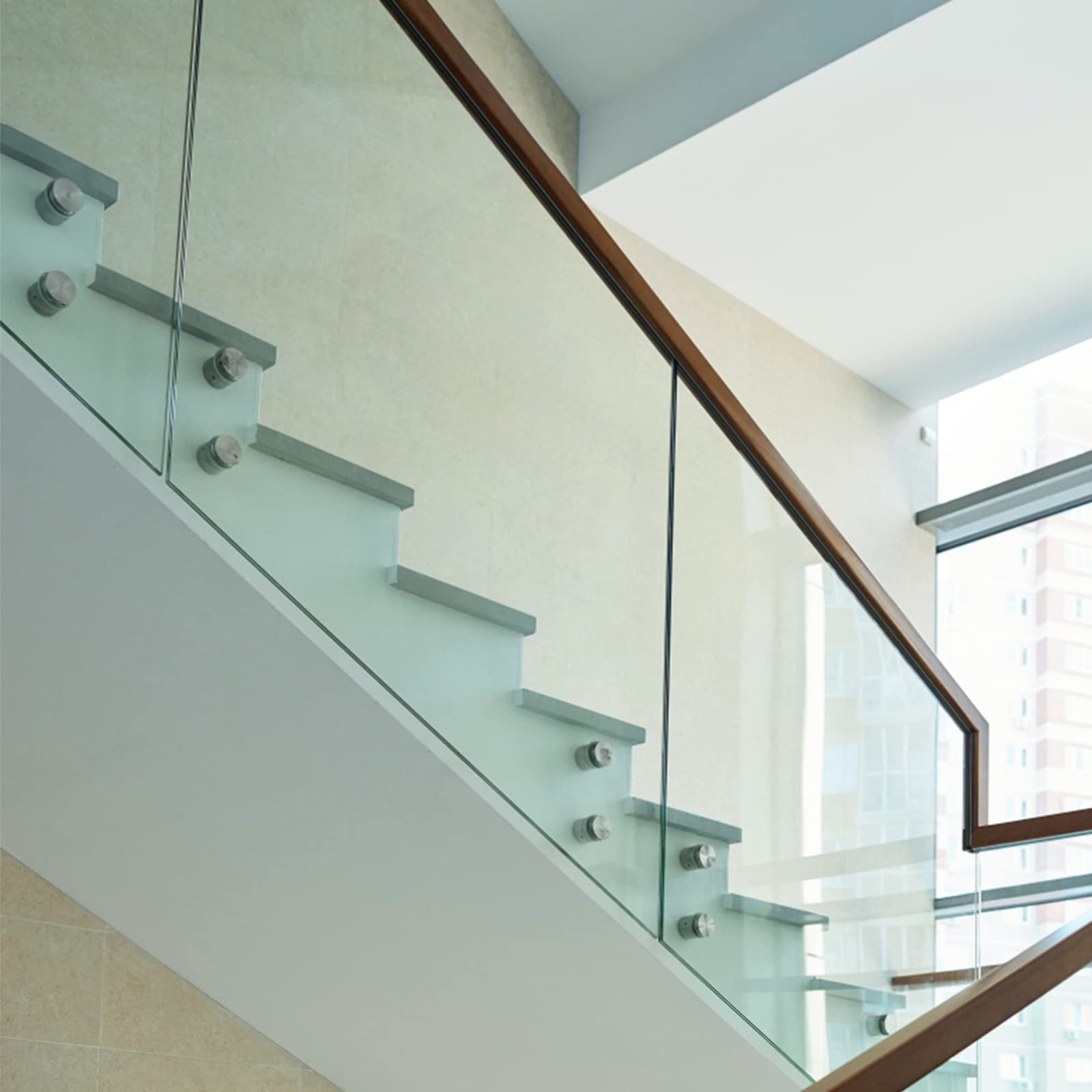 10 Pack SS316 Heavy Duty Glass Railing Standoff Hardware - 2