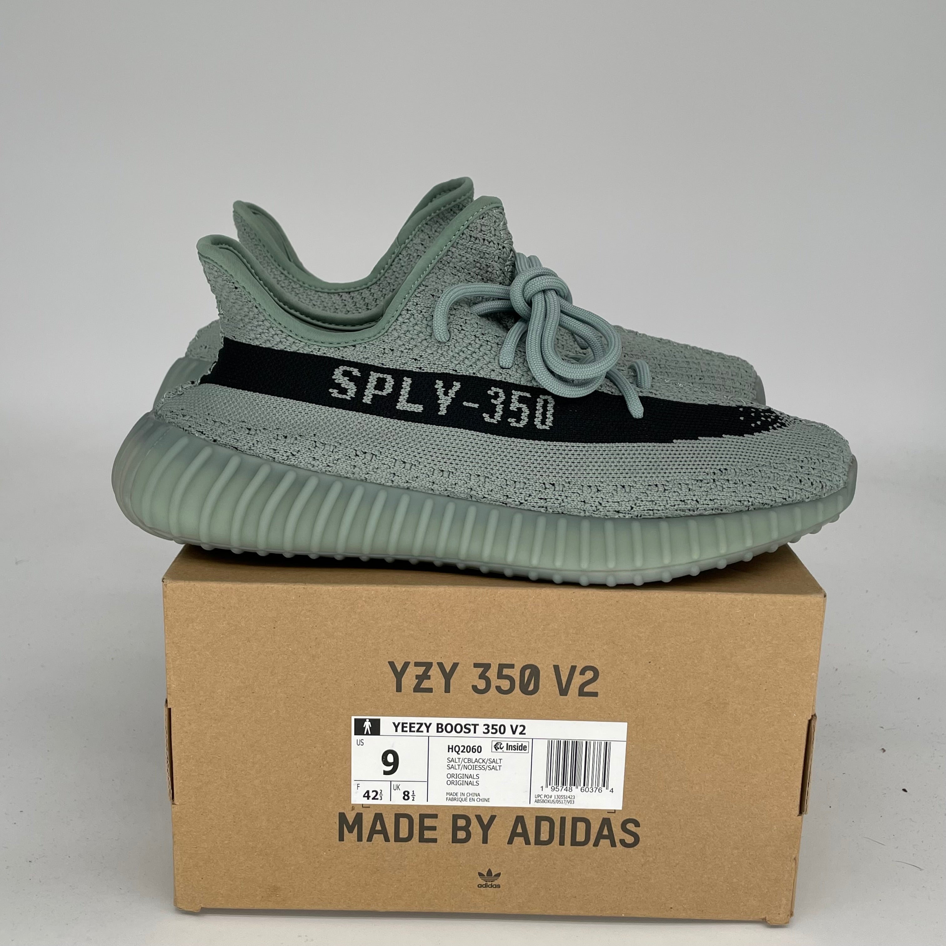 Adidas Yeezy Boost 350 V2 Salt - Men's Running Shoes Size 9 | HQ2060 | Comfortable Sneakers for Casual Wear, Gym & Street Fashion