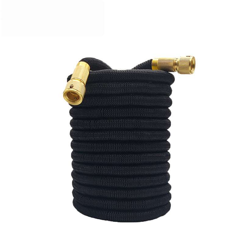 100FT Black Expandable Garden Hose - High Pressure TPE Watering Hose for Lawn, Garden & Car Washing - Lightweight & Kink-Free Flexible Hose with 3 Spray Patterns - Perfect for Outdoor Cleaning, Plant Watering & Vehicle Care