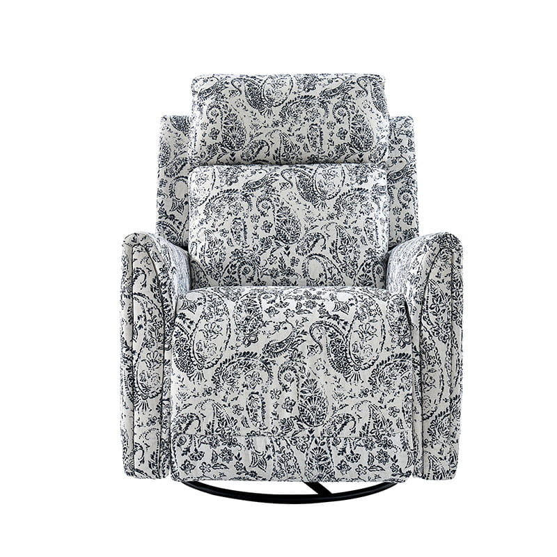 Alois Swivel Rocker Recliner Chair with Adjustable Headrest - Comfortable Living Room Furniture for Relaxing, Reading & Watching TV