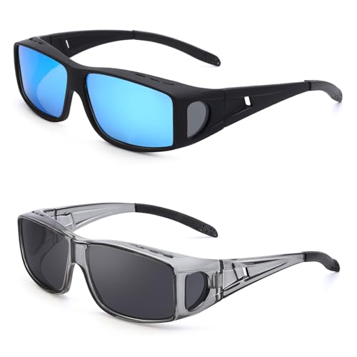 D (2 Pack) Matte Black | Blue+grey