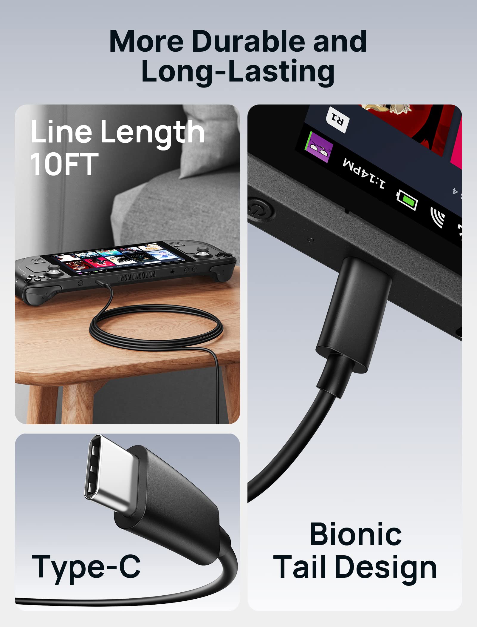 JSAUX 6-in-1 Docking Station with 45W Charger for Steam Deck - HDMI 2.0 4K@60Hz, Gigabit Ethernet, 3 USB-A 3.0 Ports & USB-C Charging - Perfect for Gaming Setup, Home Entertainment & Office Workstation