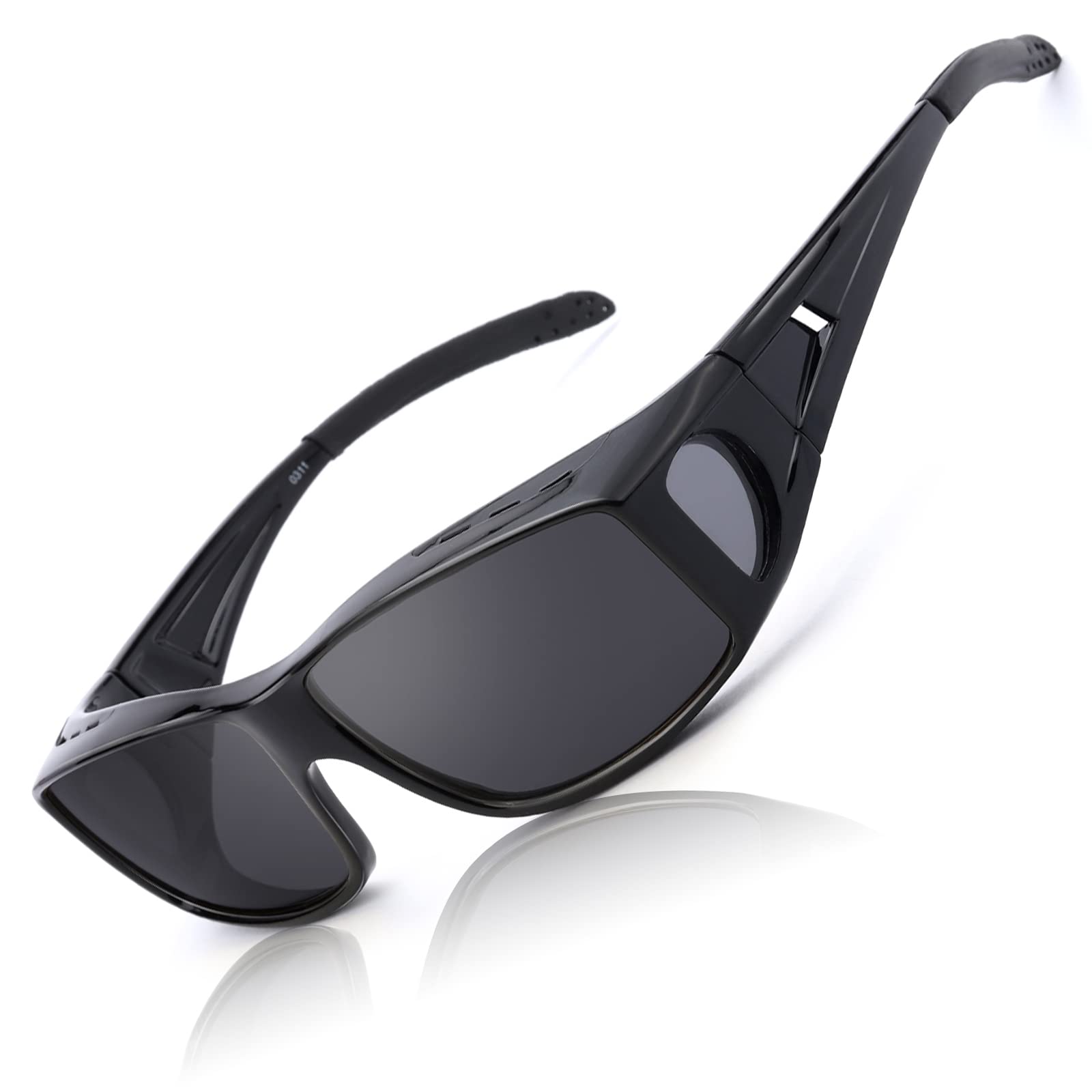 LVIOE Polarized Wrap Around Sunglasses for Men & Women – UV Protection, Fit Over Prescription Glasses – Perfect for Driving, Fishing & Outdoor Activities