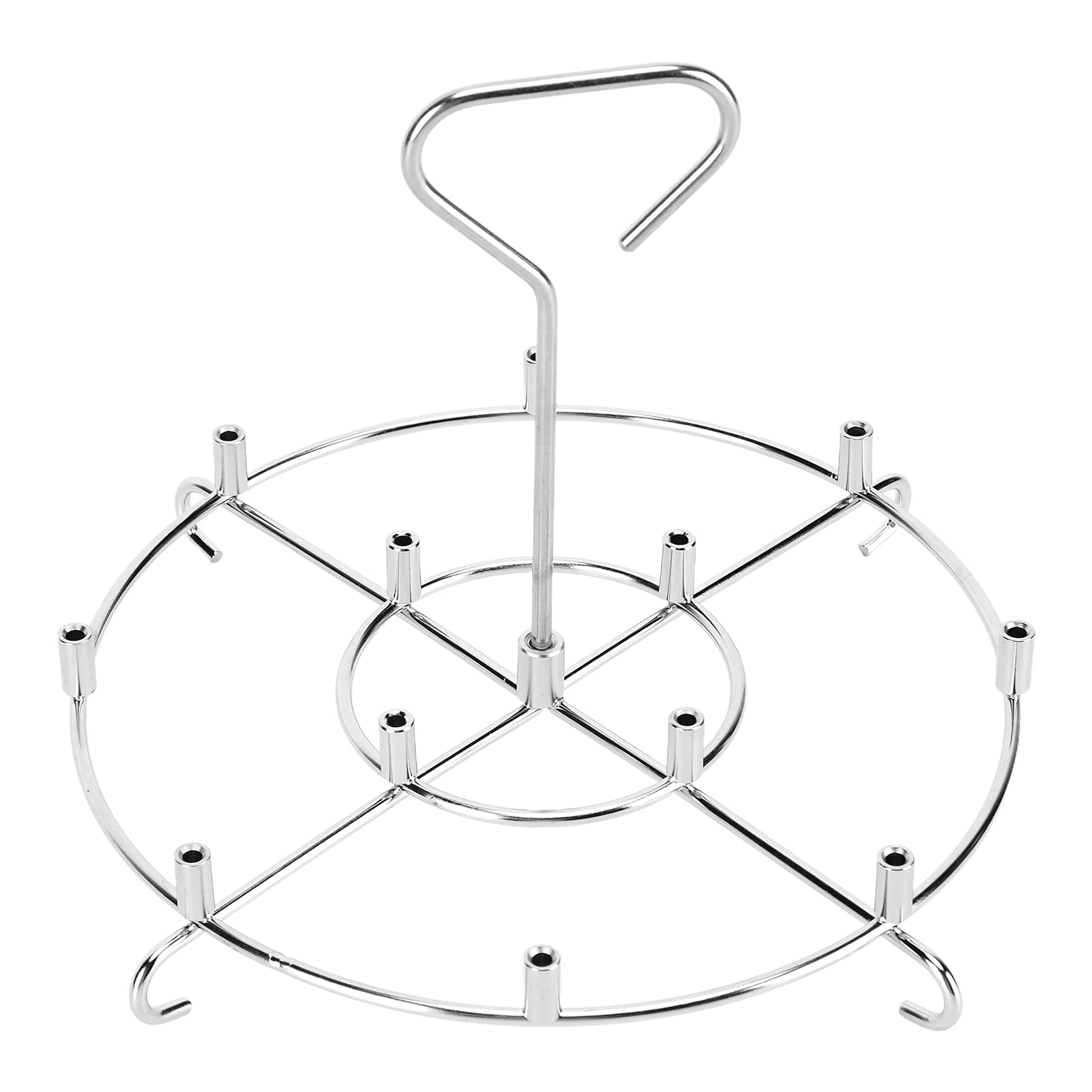 High-Temperature Resistant Fryer Skewer Rack - Safe & Durable Skewer Stand for Air Fryer, Oven & Kitchen (6QT) - Perfect for Grilling, Roasting & Cooking Meat, Veggies & Kebabs at Home