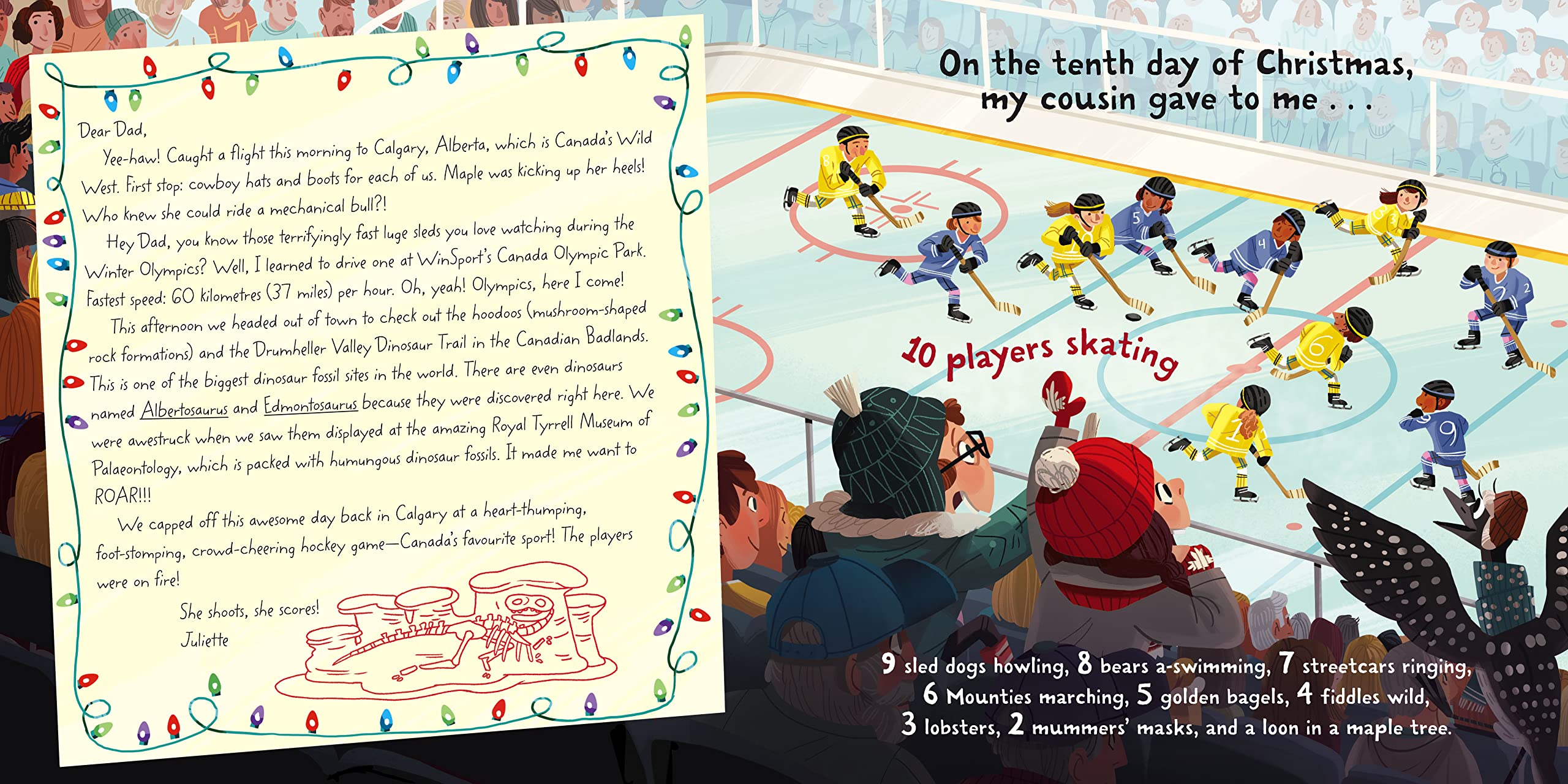 12 Days of Christmas Book - Holiday Traditions in Canada & America | Perfect for Festive Reading & Gift Giving
