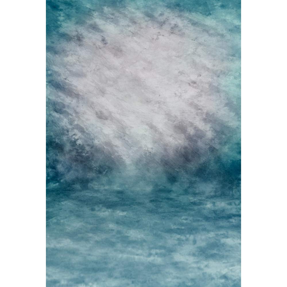 Laeacco 5x7ft Abstract Dreamy Blue Vinyl Photography Backdrop - Perfect for Baby Showers, Newborn Portraits, Birthday Parties & Studio Photo Shoots | Durable Studio Prop & Party Wall Decor
