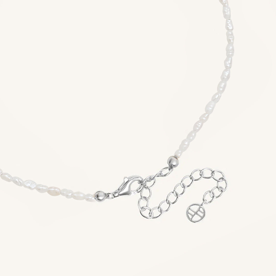 Peggy Pearl Anklet with Stone of Potential - Elegant Adjustable Ankle Bracelet for Women, Boho Beach Jewelry Gift - Perfect for Summer Vacations & Boho Fashion
