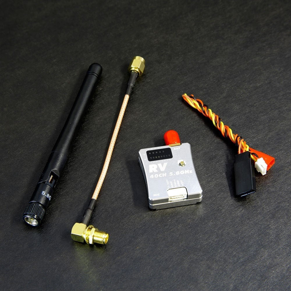 5.8GHz 600mW Wireless Video Transmitter with Built-in Microphone & Durable Aluminum Case - Perfect for FPV Drones, Live Streaming, and Surveillance Systems