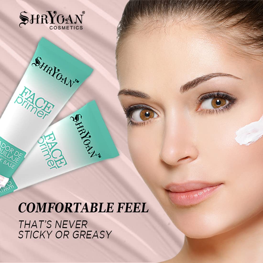 Shryoan Premium Milk Base Face Primer - 35g Hydrating Makeup Base for Flawless Skin | Perfect for Daily Use, Special Occasions & Photography Makeup