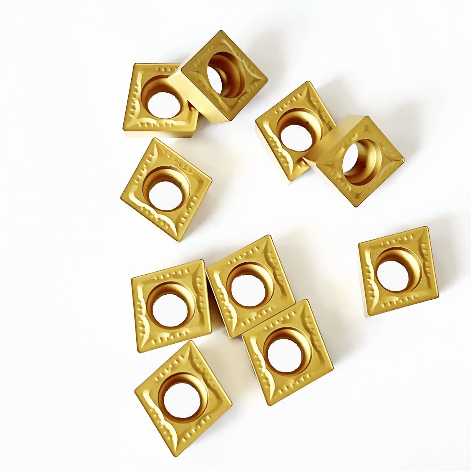 Premium CCMT09T304 Carbide Turning Inserts for CNC Lathe - 10pcs/Box - High Performance for Steel, Cast Iron & Metal Machining - Ideal for Industrial Manufacturing & Precision Engineering