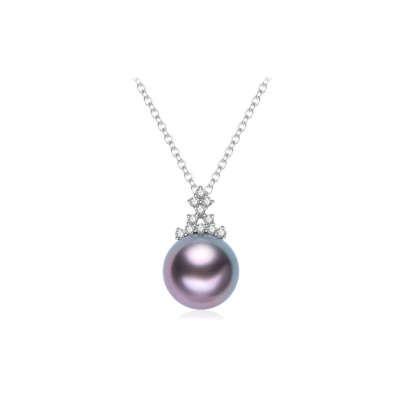 18K Solid Gold Tahitian Pearl Necklace for Women - Genuine Saltwater Pearl Jewelry - Elegant Gift for Wedding, Anniversary & Special Occasions