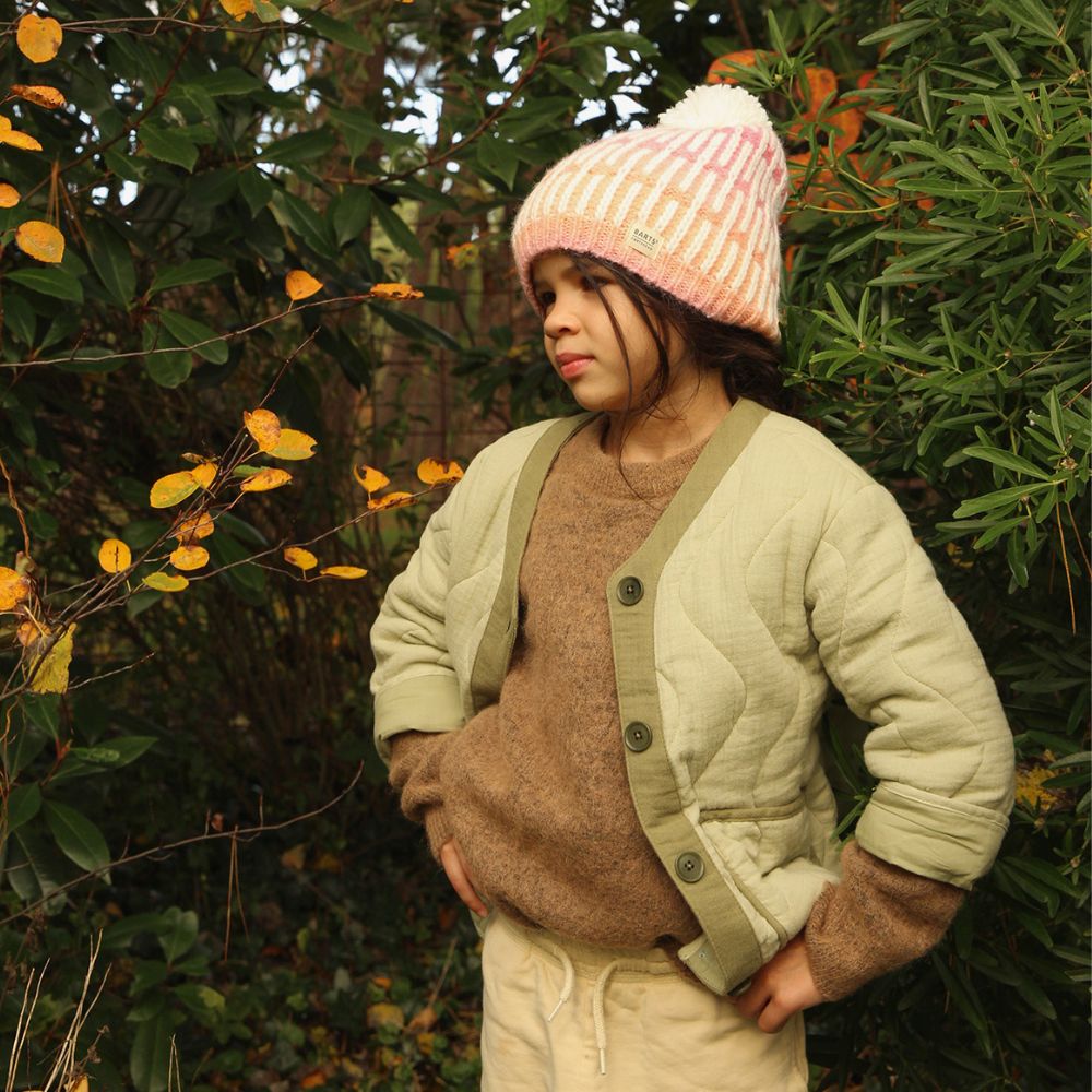 Barts Poppsy Beanie Hat for Women - Soft Pink Knitted Winter Beanie 53cm - Warm & Stylish for Cold Weather, Outdoor Activities, and Casual Fashion