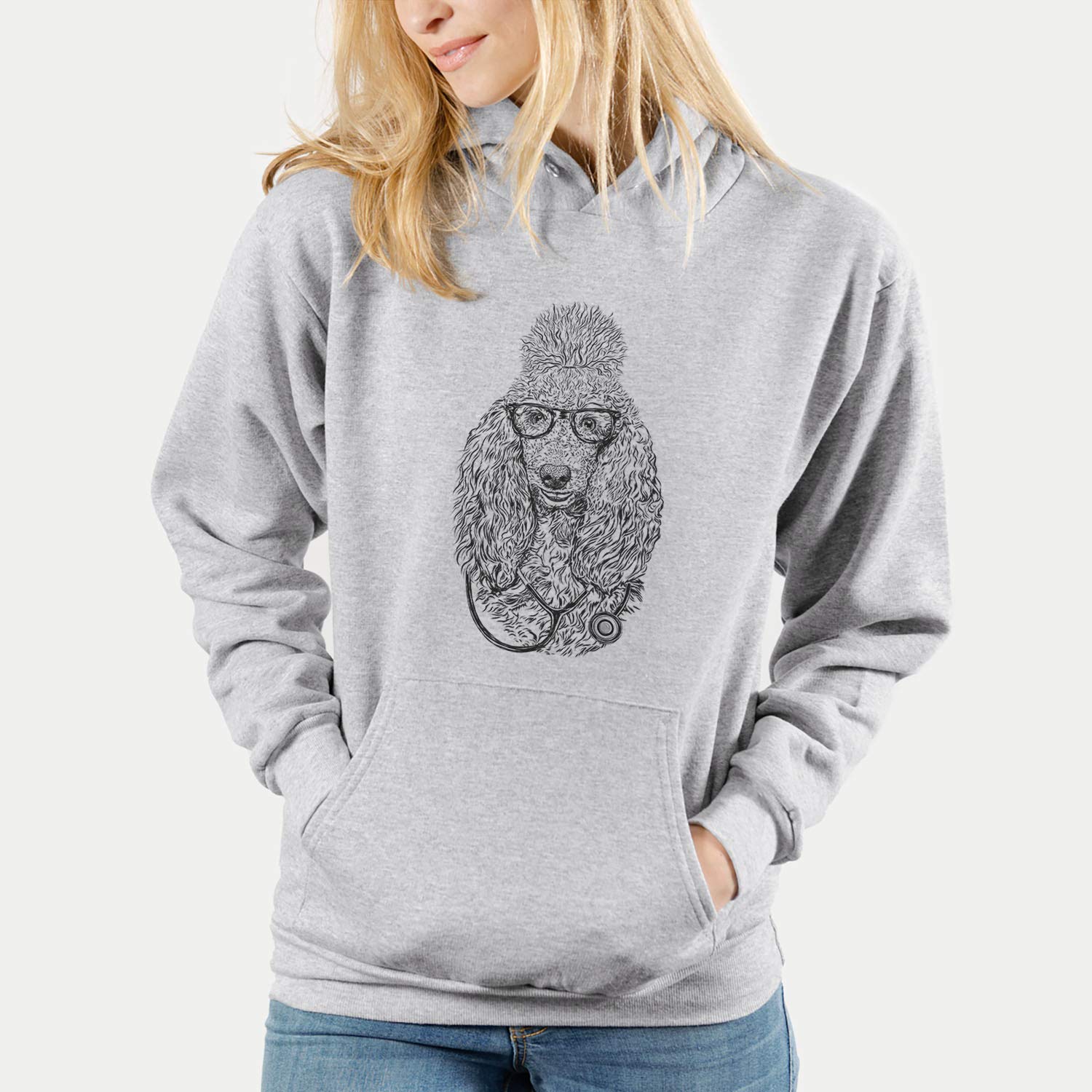 Kenna The Poodle Dog Triblend T-Shirt - Cute Poodle Graphic Tee for Dog Lovers | Soft Cotton Blend Shirt for Casual Wear, Pet Owner Gifts & Dog-Themed Outfits