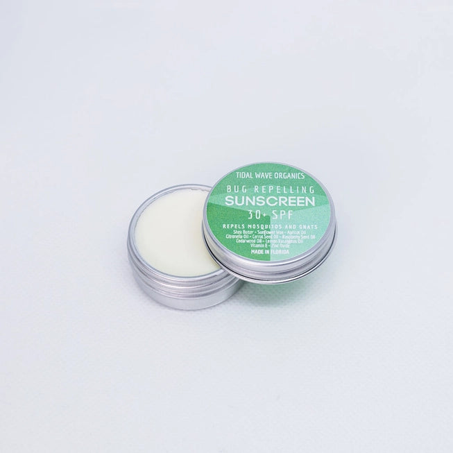 Natural Vegan Bug Repellent Sunscreen SPF 30 - DEET-Free, Broad Spectrum Protection for Outdoor Activities, Hiking & Camping