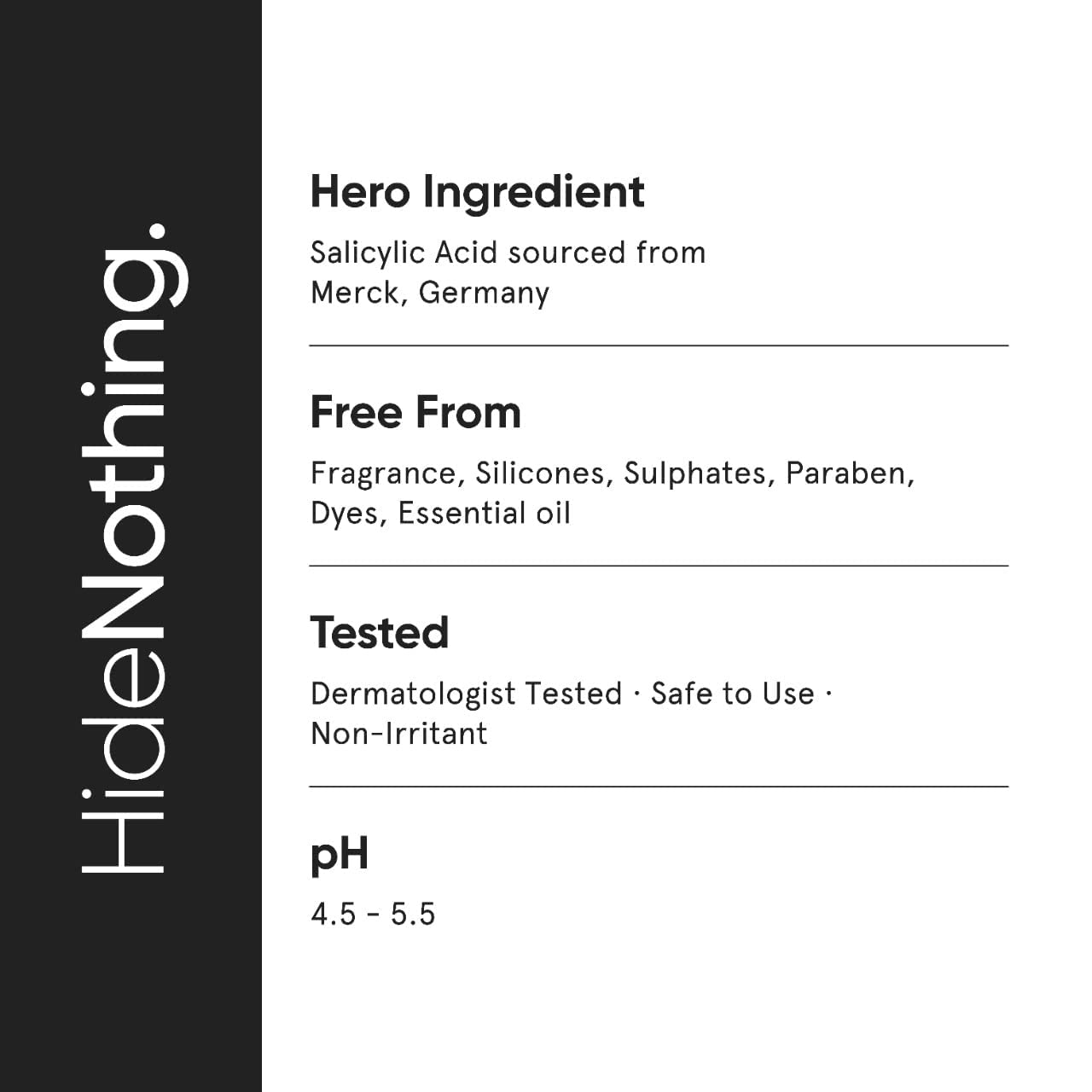2% Salicylic Acid Face Wash for Oily & Acne-Prone Skin | Sulfate-Free Anti-Acne Cleanser with LHA & Zinc | Gentle Exfoliating Facial Wash for Women & Men | 100ml | Perfect for Daily Skincare Routine & Blemish Control