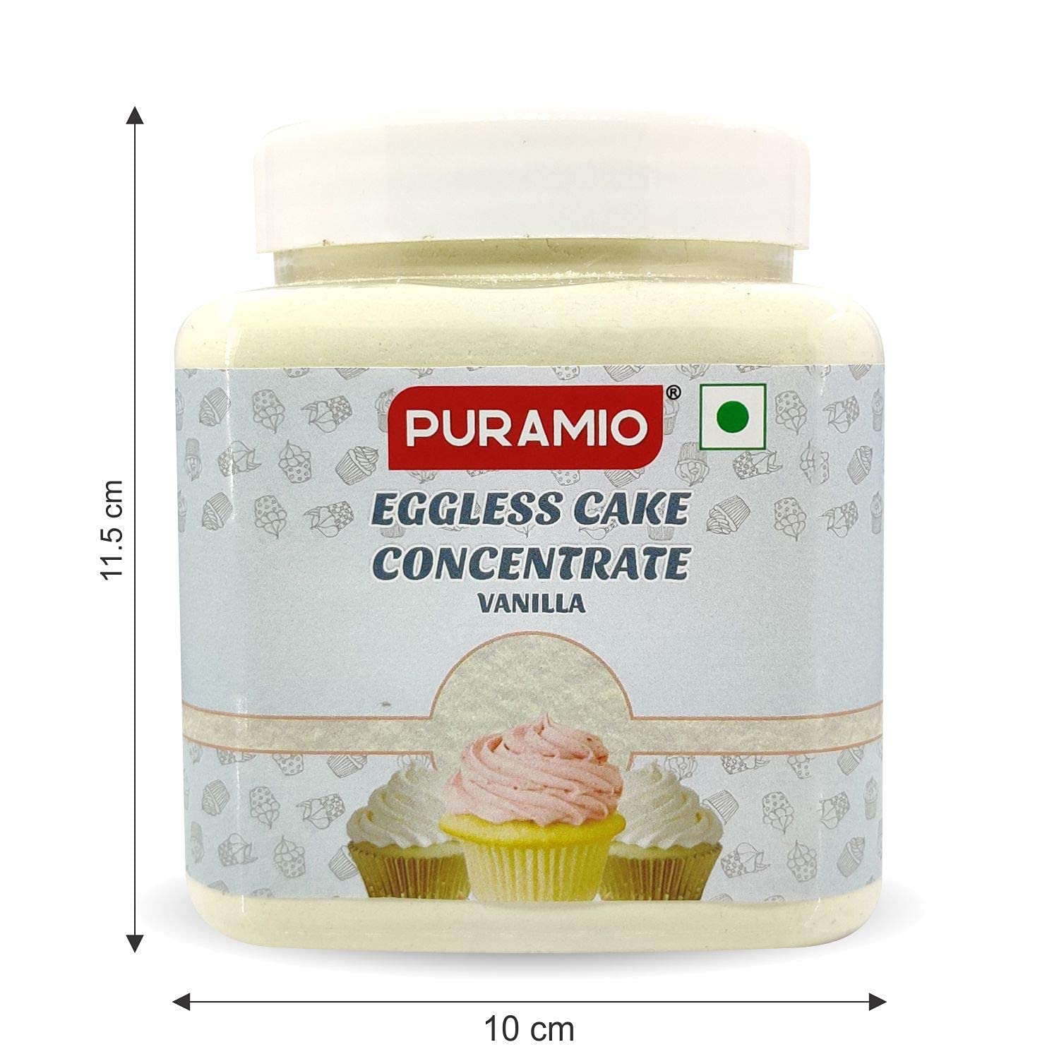 Shivay EGGLESS Cake Concentrate Mix - Vanilla Flavor (600g) for Baking, Desserts, and Special Occasions