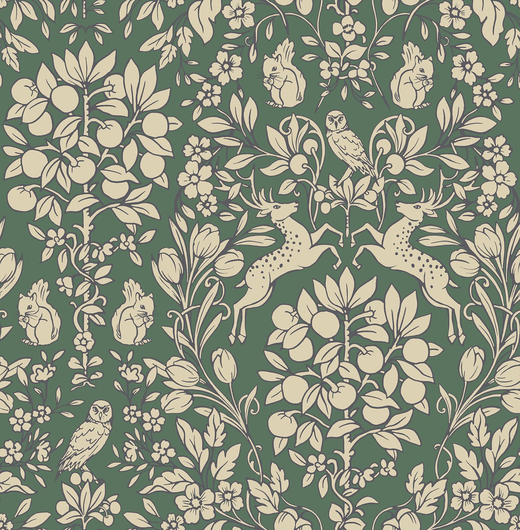 NuWallpaper Emerald Enchanted Peel & Stick Wallpaper - Self-Adhesive Removable Wallpaper for Bedroom, Living Room & Office Decor - Easy DIY Home Renovation