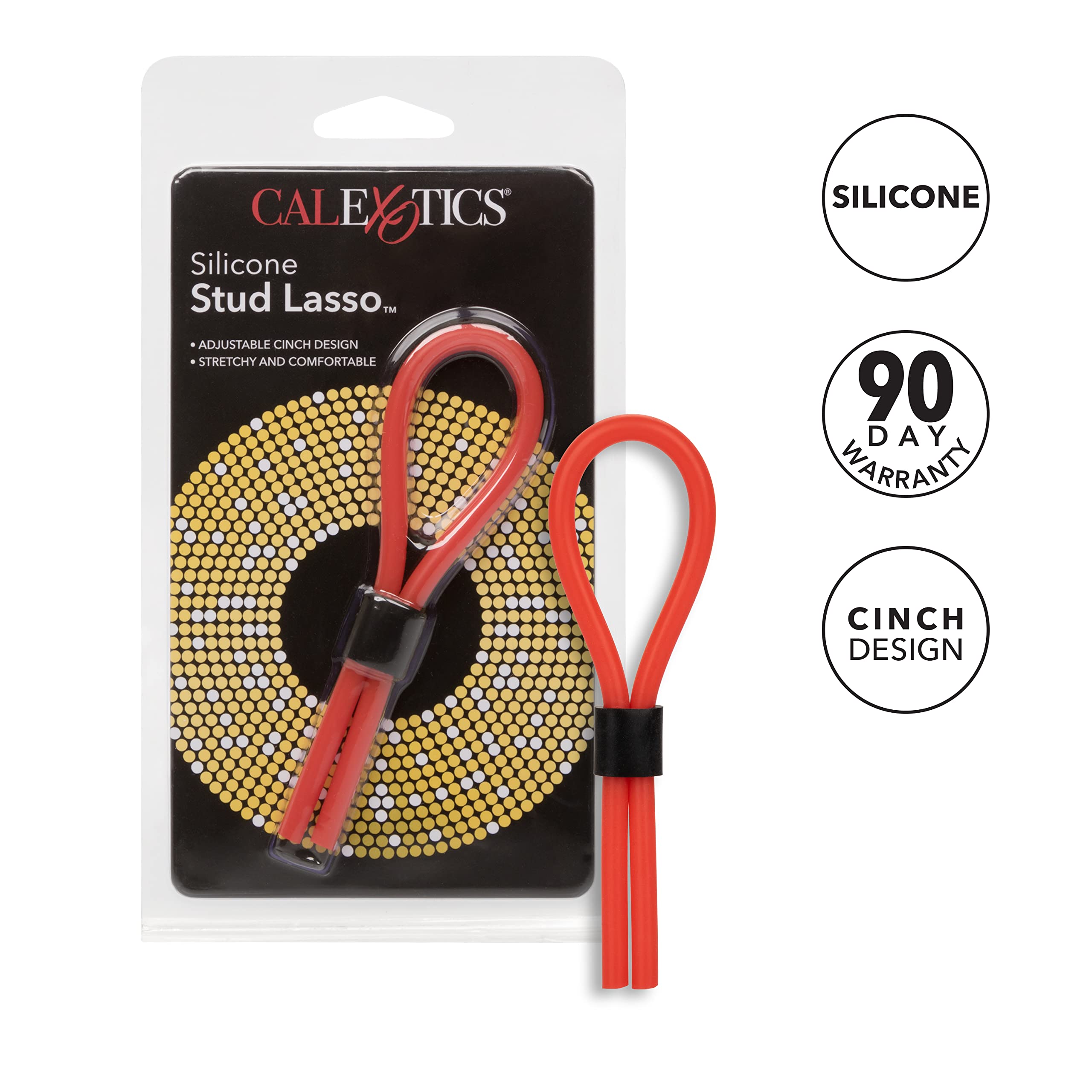 Red Silicone Stud Lasso Rings for Rodeo, Horse Riding & Western Fashion - Durable Non-Slip Grip for Cowboys and Cowgirls