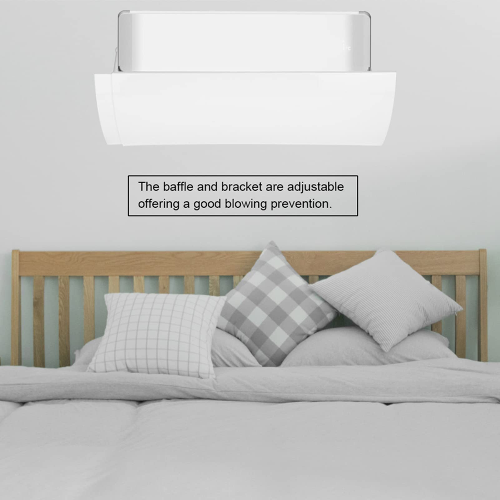 Adjustable Plastic Air Conditioner Wind Deflector - White AC Vent Air Flow Guide for Home & Office Cooling | Perfect for Bedrooms, Living Rooms & Workspaces