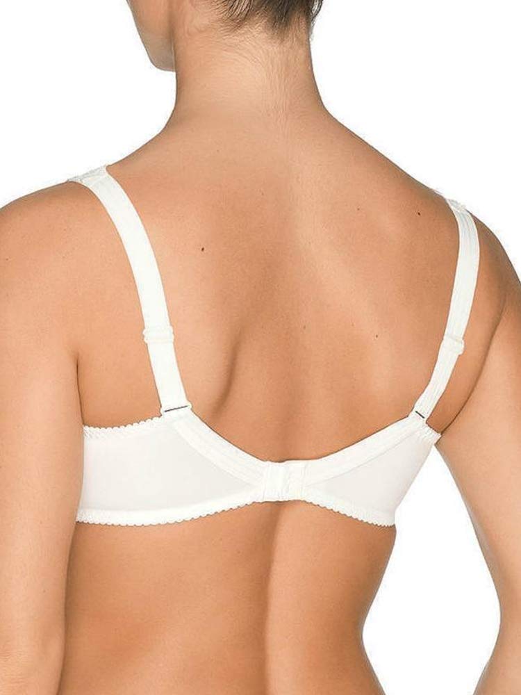 PrimaDonna Deauville Side Support Bra 38H White - Full Coverage Plus Size Lingerie for Women, Comfortable Underwire Bra with Wide Straps for Daily Wear & Special Occasions