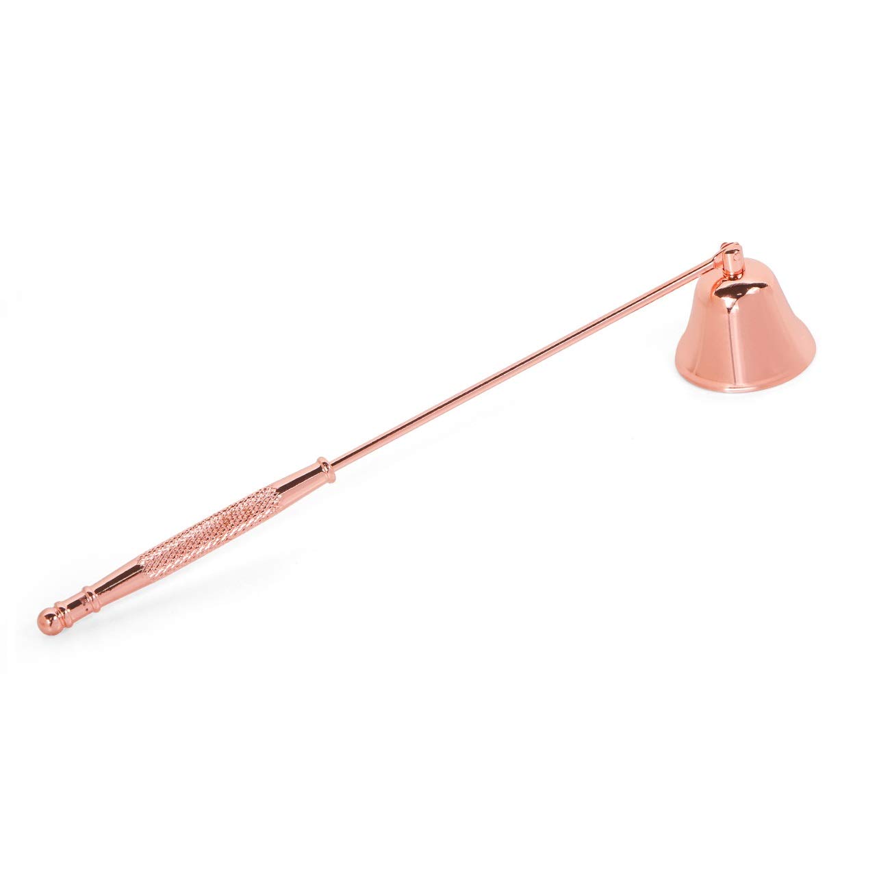 Premium Rose Gold Candle Snuffer with Long Handle - Safe Wick Extinguisher for Candles | Elegant Candle Accessory for Home Decor, Romantic Dinners & Spa Relaxation