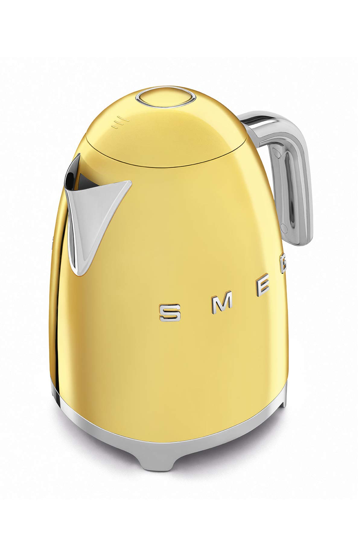 Smeg Retro Style Electric Kettle - 1.7L Gold Stainless Steel Tea Kettle with Automatic Shut-Off - Perfect for Home, Office & Gift Giving - Vintage Collection for Tea & Coffee Lovers