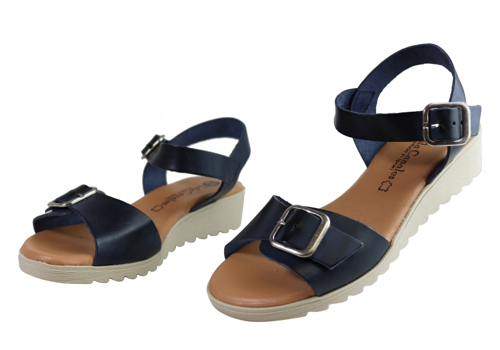 Lola Canales Koz Women's Comfortable Soft Leather Sandals - Handmade in Spain - Perfect for Summer, Beach, and Casual Outings