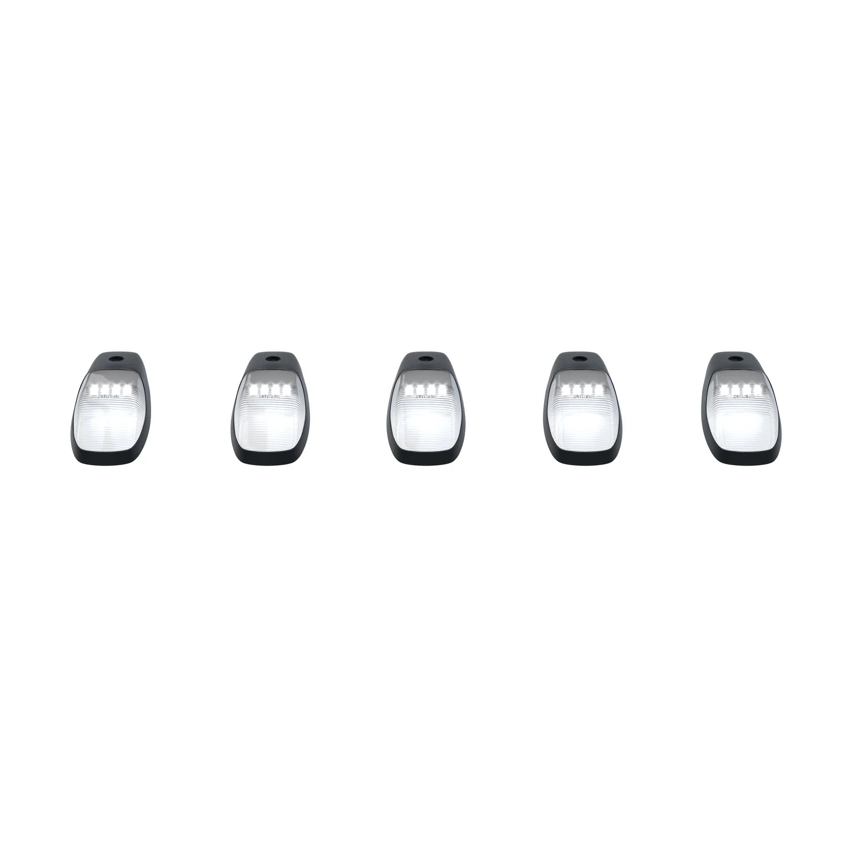 Dodge RAM HD 2500/3500 19-25 5-Piece Cab Roof LED Light Bar Kit with Smoked Lens - White LED Off-Road Lighting for Trucks | Perfect for Night Driving, Work Sites & Off-Road Adventures